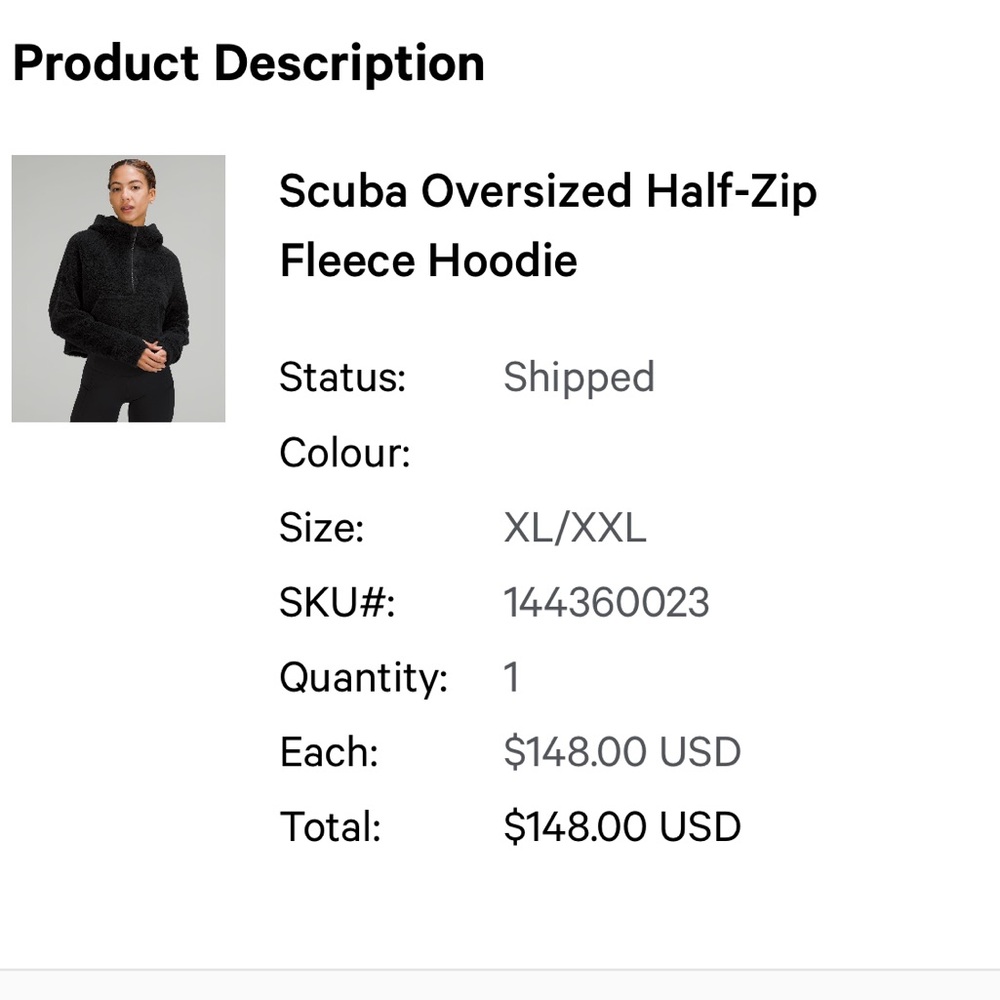 Scuba Oversized Half-Zip Fleece Hoodie